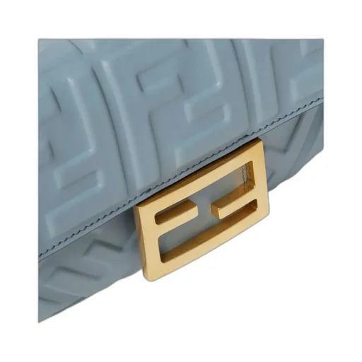 Fendi Baguette Ff Embossed Mini Shoulder Bag