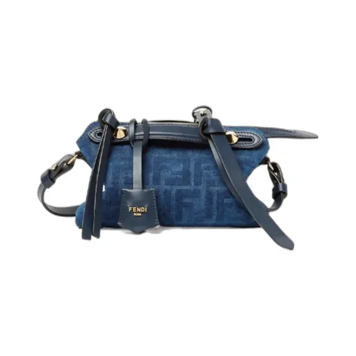 By The Way Soft Mini Blue Ff Denim Flocked Mini-Bag