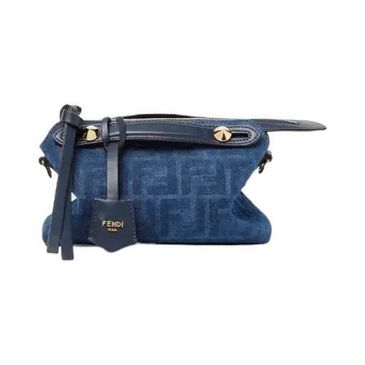 By The Way Soft Mini Blue Ff Denim Flocked Mini-Bag