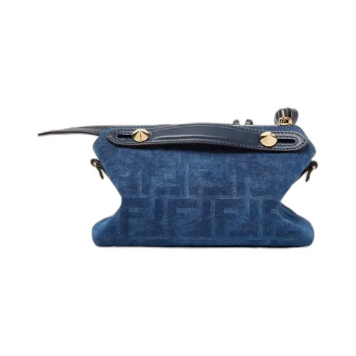 By The Way Soft Mini Blue Ff Denim Flocked Mini-Bag