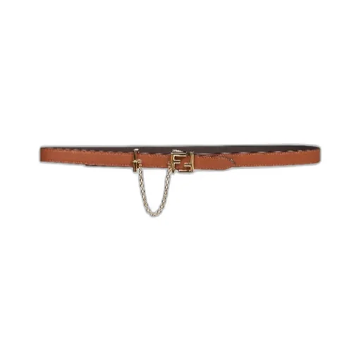 Fendi Ff Buckle Chain Detailed Belt