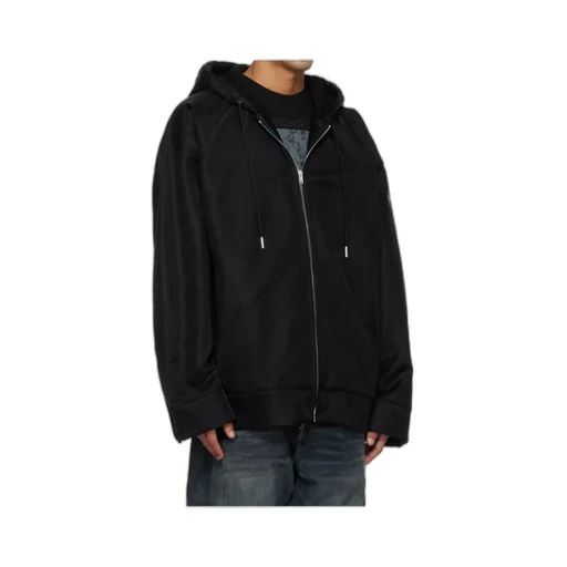 Sheer Multi-Layered Zipper Casual Jacket