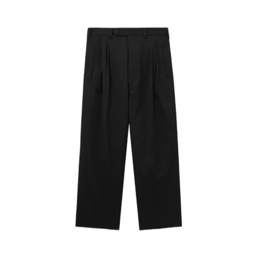 Pleated Pinstripe Trousers