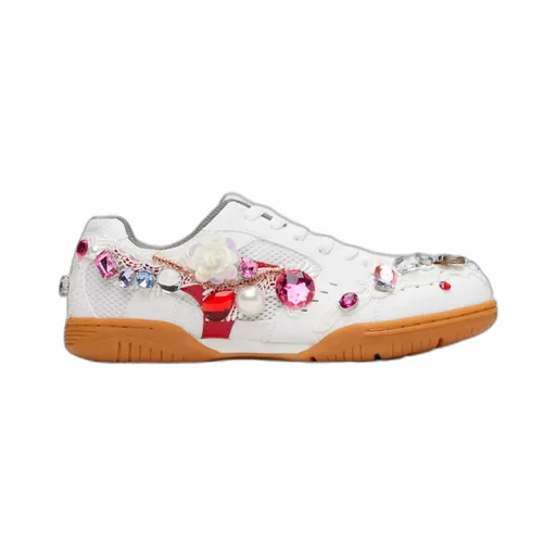 Cdg Girl X Mizuno Embellished School Sneakers
