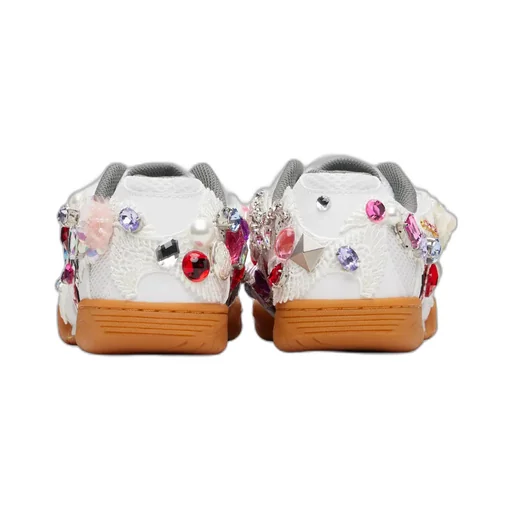 Cdg Girl X Mizuno Embellished School Sneakers