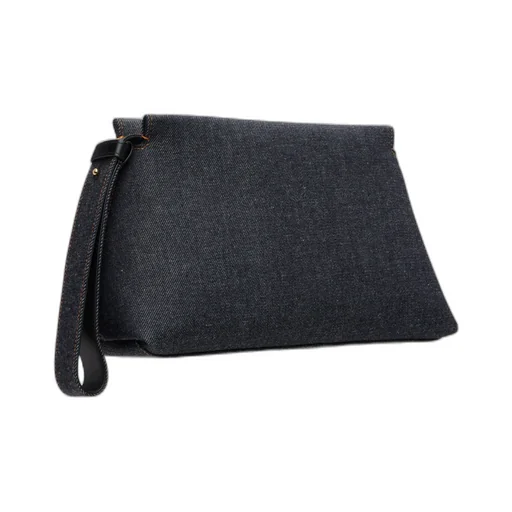 Denim Clutch Bag