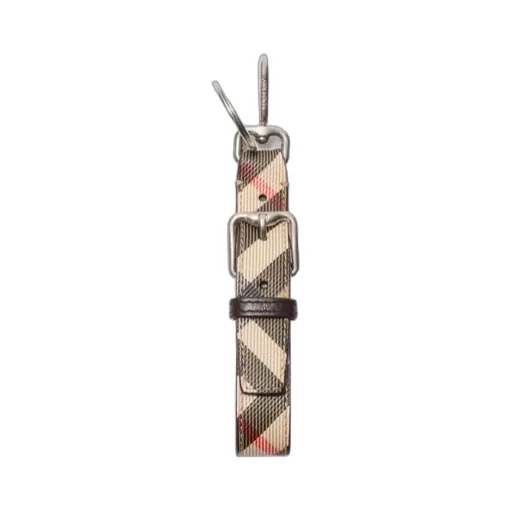 Burberry Checked Buckle Detailed Keychain