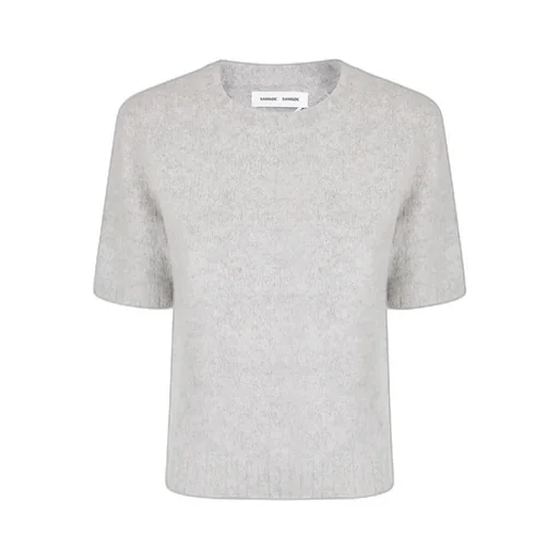 Crew Neck Short-Sleeved Sweater