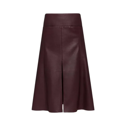 Leather Slit Skirt