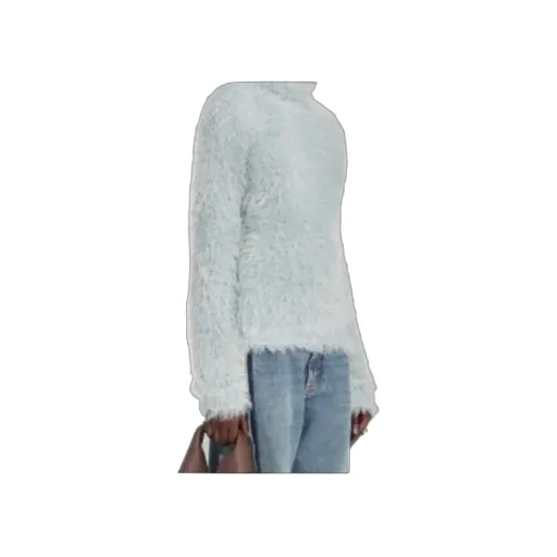 Mm6 Maison Margiela Faux Fur Turtleneck Jumper