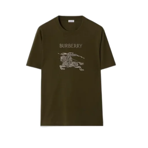 Burberry Ekd Embroidered Crewneck T-Shirt