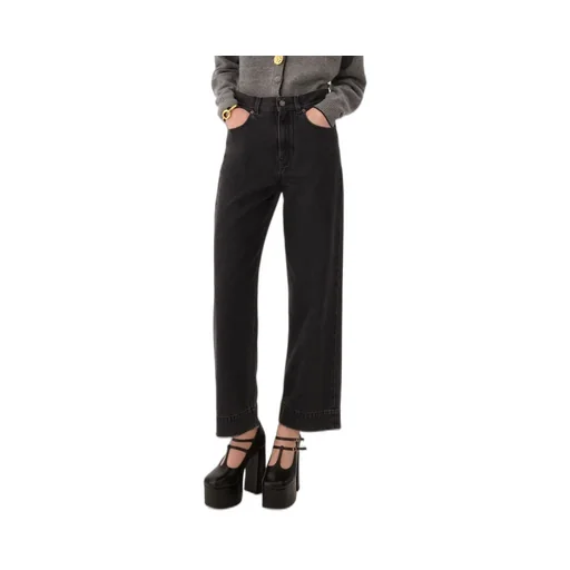 Chlo High-Waisted Cropped Jeans