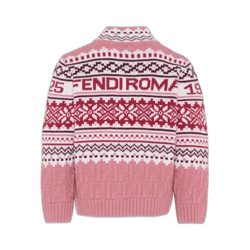 Fendi Kids Logo Jacquard Long-Sleeved Jumper