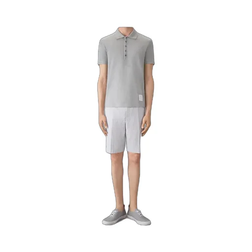 Thom Browne 4-Bar Short-Sleeved Polo Shirt