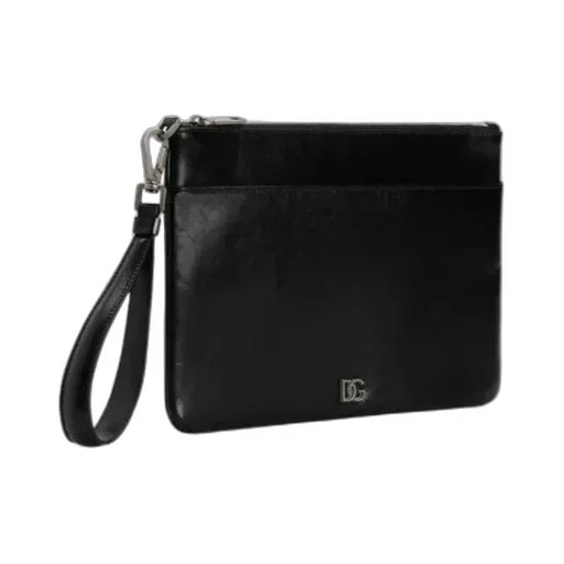 Dolce & Gabbana Logo Plaque Clutch Bag
