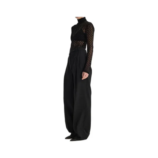 Long-Sleeved Semi-Transparent Top