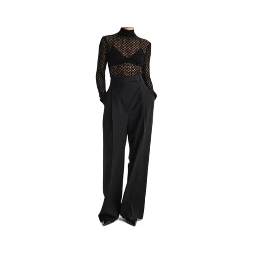 Long-Sleeved Semi-Transparent Top