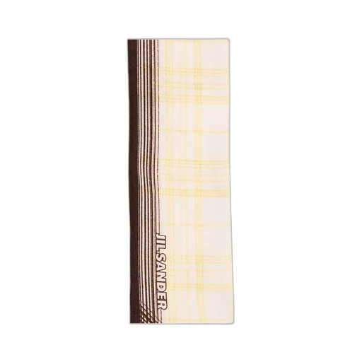Plaid-Patter Silk Scarf