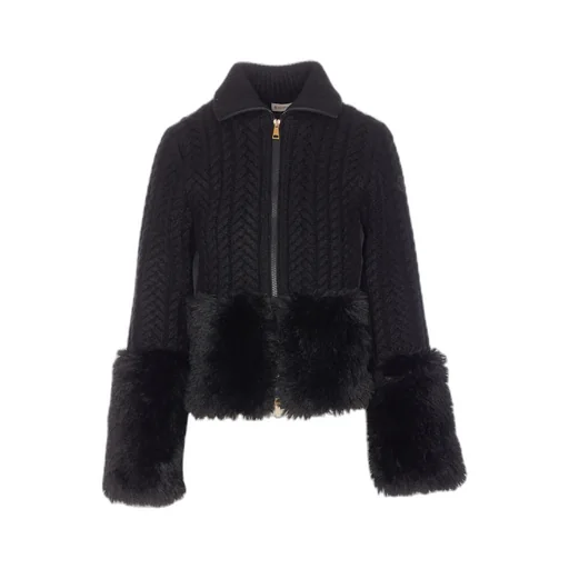 Wool Zipper Cardigan