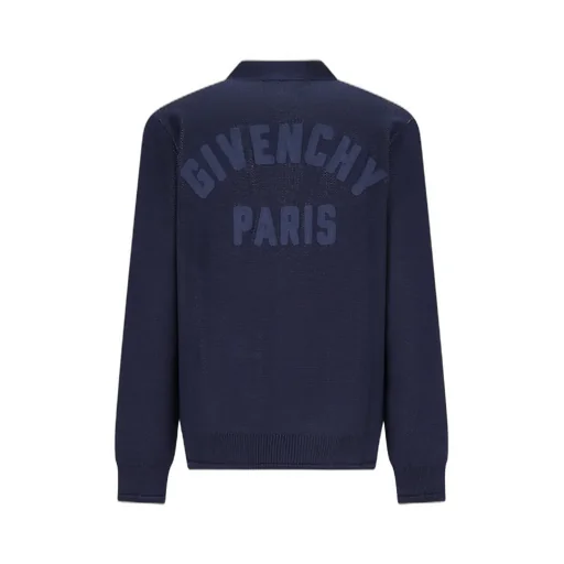 Givenchy Paris Logo V-Neck Knitted Cardigan