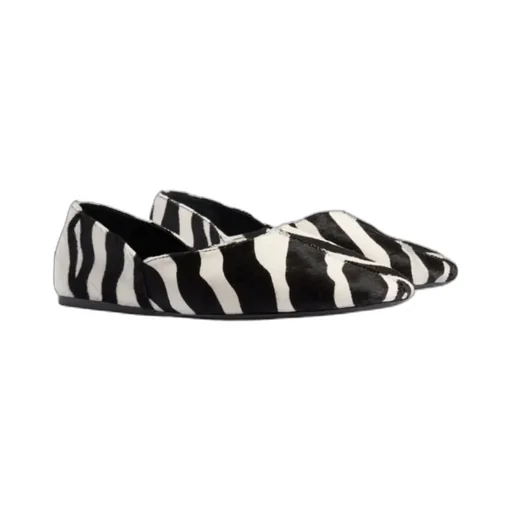 Khaite Jane Zebra Printed Flat Shoes