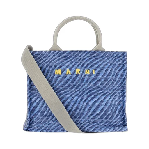 Marni Logo-Embroidered Tote Bag