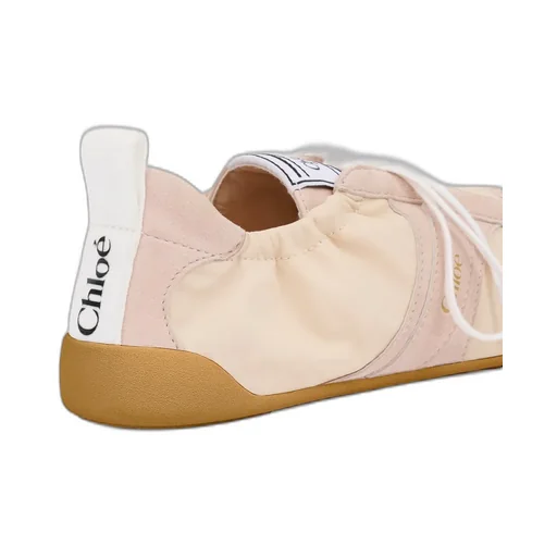 Chloé Kick Panelled Lace-Up Sneakers