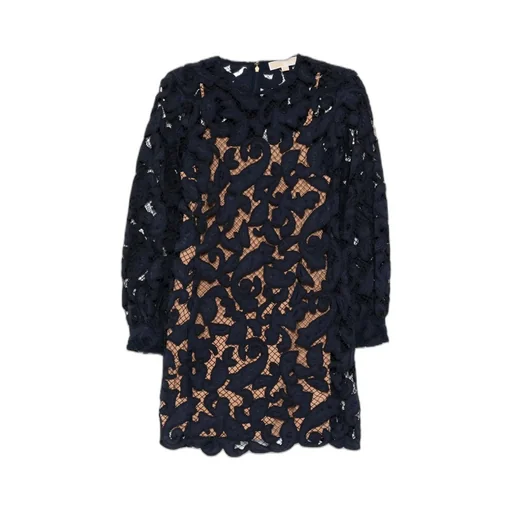 Lace-Detail Mini Dress