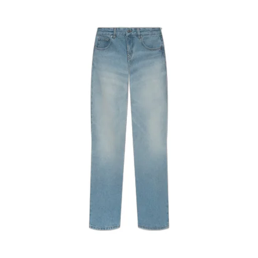 Five-Pocket Straight-Leg Jeans