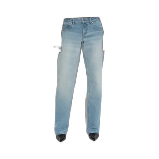 Five-Pocket Straight-Leg Jeans