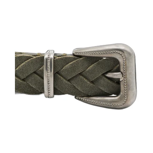 Brunello Cucinelli Monili Woven Buckle Belt