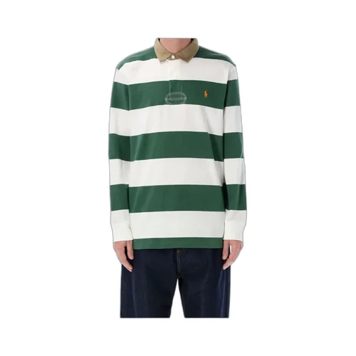 Polo Ralph Lauren Logo Embroidered Striped Polo Shirt