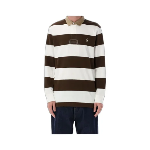 Polo Ralph Lauren Logo Embroidered Striped Polo Shirt