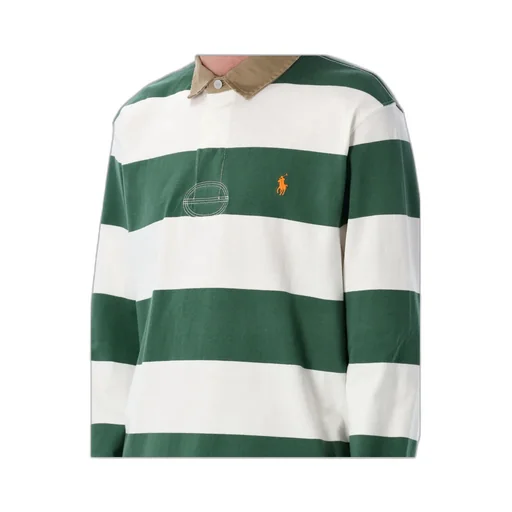 Polo Ralph Lauren Logo Embroidered Striped Polo Shirt