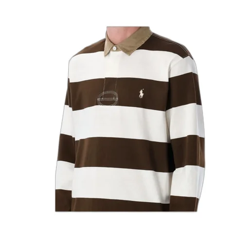 Polo Ralph Lauren Logo Embroidered Striped Polo Shirt