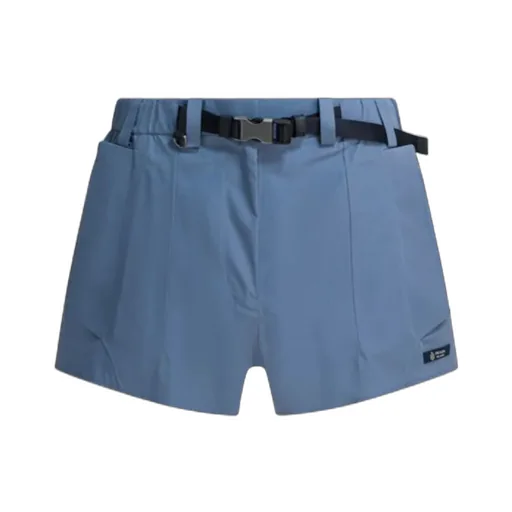 Prada Belted Ruffle-Waist Shorts