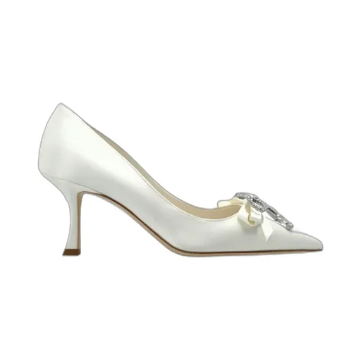 Jimmy Choo Auria 70 Bow Embellished Pumps