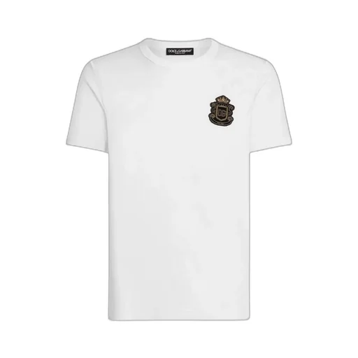 Dolce & Gabbana Heraldic Patch Short-Sleeved T-Shirt
