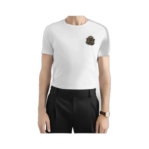 Dolce & Gabbana Heraldic Patch Short-Sleeved T-Shirt
