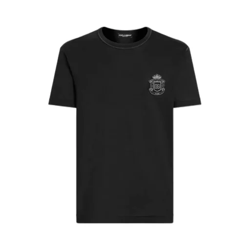 Dolce & Gabbana Heraldic Patch Short-Sleeved T-Shirt