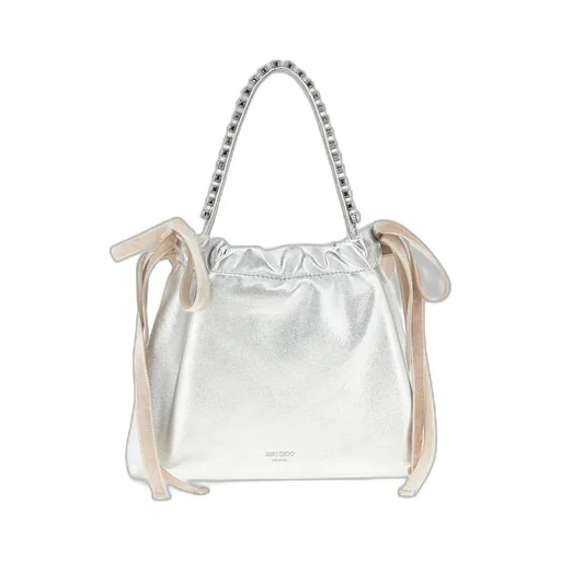 Jimmy Choo Metallic Effect Drawstring Mini Handbag
