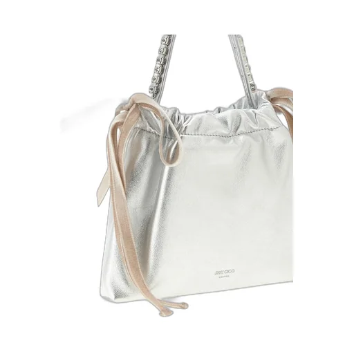 Jimmy Choo Metallic Effect Drawstring Mini Handbag