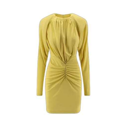 Stella Mccartney Pleated Jersey Long-Sleeved Midi Dress