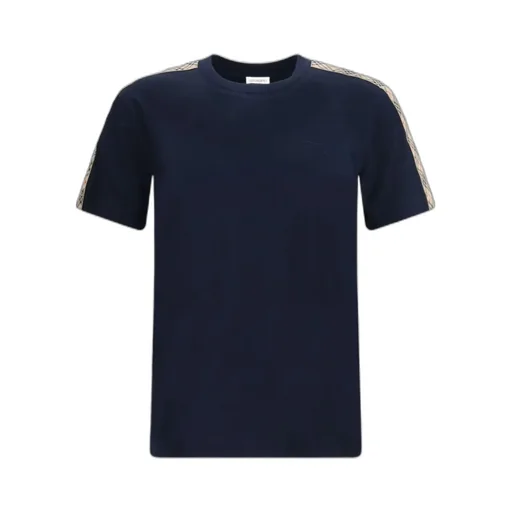 Burberry Ekd Embroidered Checked-Band T-Shirt