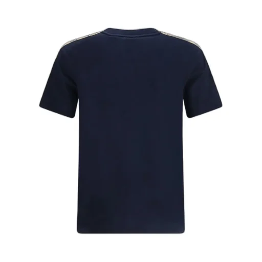 Burberry Ekd Embroidered Checked-Band T-Shirt