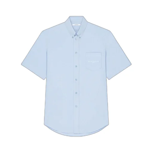Shirt In Cotton Oxford With Givenchy Paris Jacquard