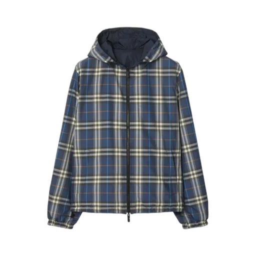 Burberry Checked Hooded Reversible Jacket