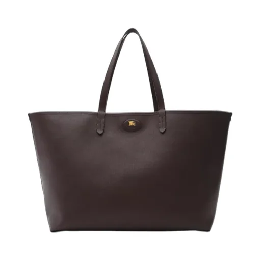 Burberry Ekd Patch Checked Reversible Tote Bag