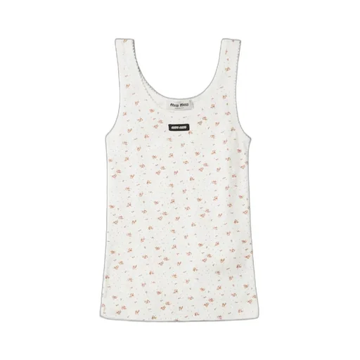Ribbed Jersey Tank Top