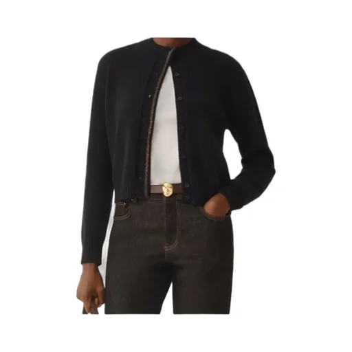 Long-Sleeved Knitted Cardigan
